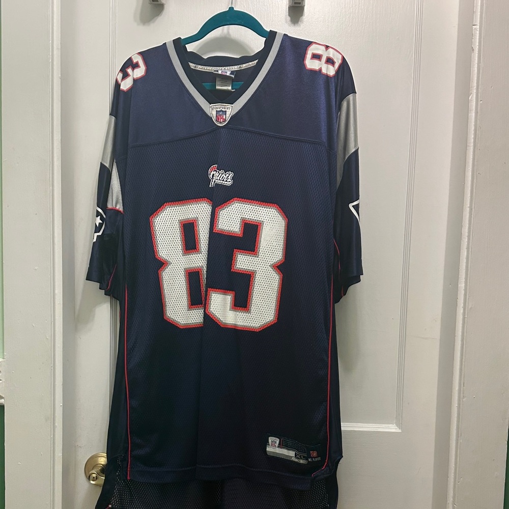 Reebok Navy and White Men's Jersey